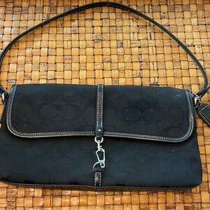 COACH VTG Signature Black Bag 6348